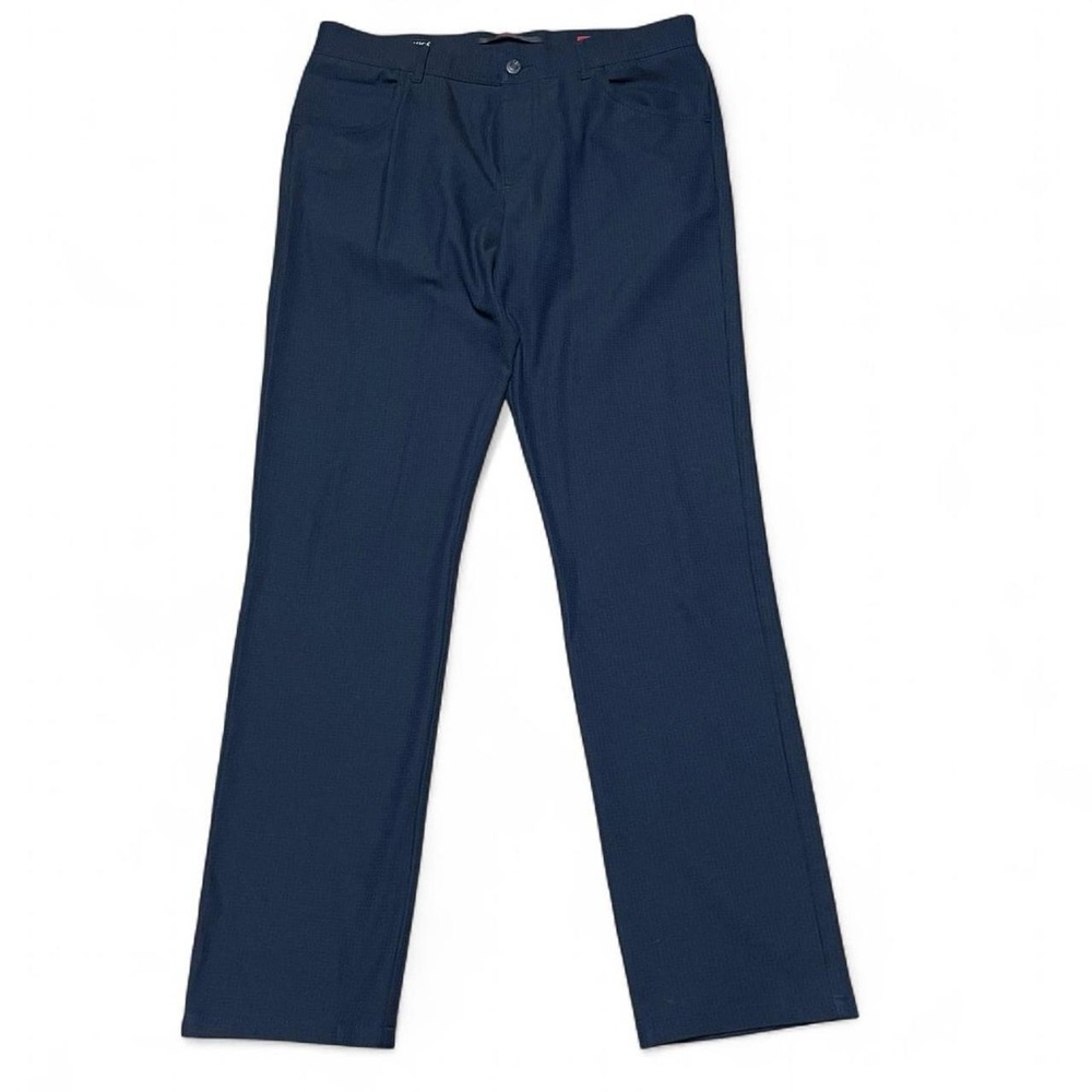 Alberto Ceramica Modern Fit Mens 32x32 Stone Blue Chino Poly Blend Pants Stretch